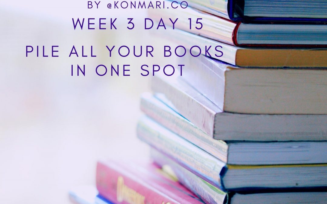 PILE ALL YOUR BOOKS IN ONE SPOT
